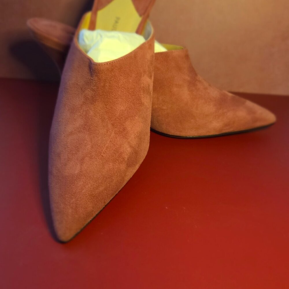 Paul Andrew | Certosa 85 Mule Heels | Autumn Rose | Size 39/8.5 | NWT